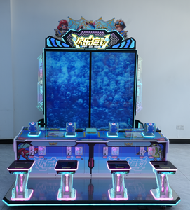 Machine de <span class=keywords><strong>jeu</strong></span> d'arcade vidéo d'intérieur à monnayeur pour 4 joueurs, de type pêche en mer, à forte rentabilité et avec fonction de rédemption de tickets - Product Image 1
