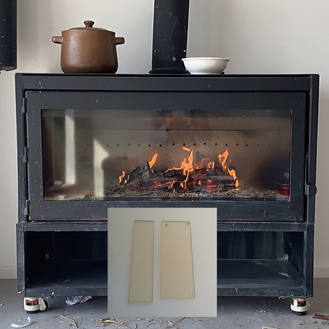 Custom Size Clear Microcrystalline Glass Panel Wholesale Transparent Ceramic Glass Fireplace Panels