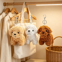 Porte-clés personnalisés en peluche douce et mignonne en forme d'animaux, porte-clés en peluche personnalisés
