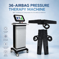 Appareil de pressothérapie à 36 airbags avec combinaison FIR, massage intelligent par compression pour soins corporels en spa et analyseur de peau