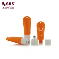 Bouteille roll-on HDPE 20 ml couleur personnalisée avec bouchon à commande rotative pour liquide répulsif anti-insectes