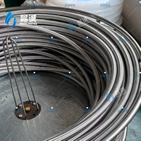 Tuyau en PTFE à paroi lisse avec tresse en acier inoxydable