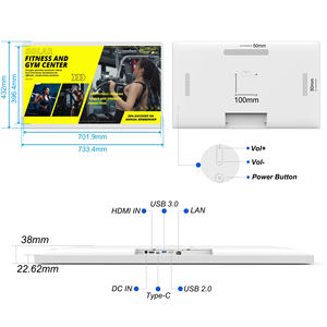 Écran tactile <span class=keywords><strong>4K</strong></span> Ultra HD 32 pouces Android 14 RK3576S 4 + 64 Go 6 TOPS AI POE NFC en option pour les entreprises - Product Image 6