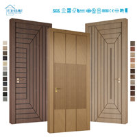 Portes intérieures en bois allemandes Portes d'intérieur modernes à noyau solide pour maison Portes d'intérieur en bois pour chambre à coucher Portes d'intérieur