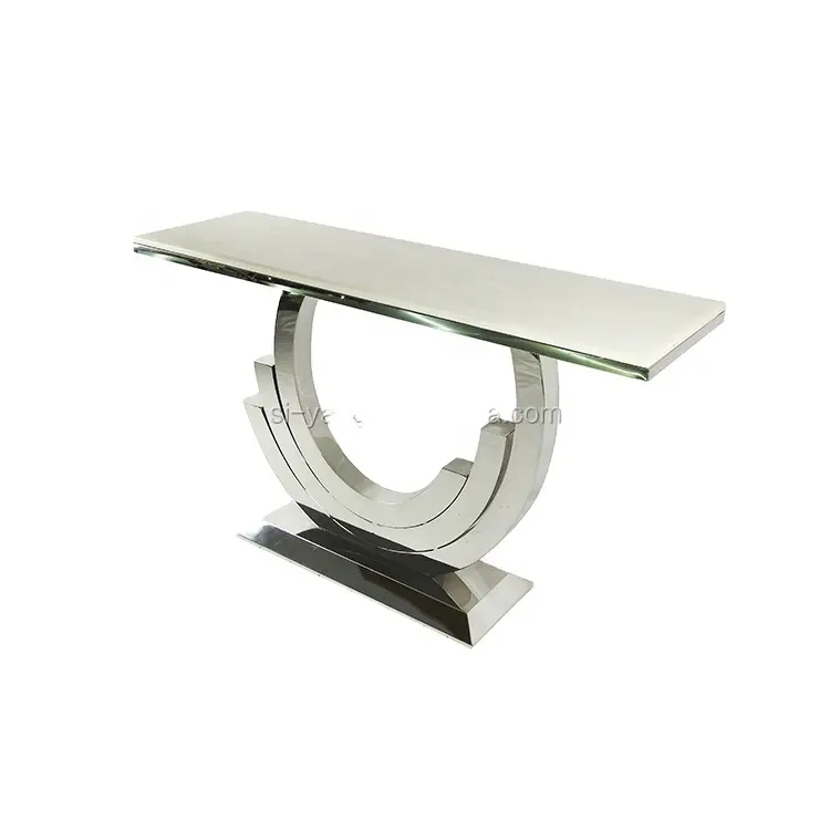 Foshan siyang furniture glass console table modern modern lamp table with mirror XG004