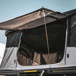 Carpa de techo rígida tipo concha de aluminio para 3 personas para camping y senderismo - Product Image 5