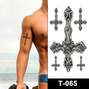 รอยสักกากบาทสำหรับผู้ชายสติกเกอร์ปลอมสำหรับตกแต่งร่างกายแบบชั่วคราว - Product Image 4