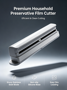 Suction Cup Style Cling Film Cutter Household Divider Adjustable Storage Cutting <b>Box</b> Creative Kitchen <b>Tool</b> - Product Image 4