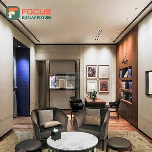 Modern Jewelry Display Cabinet <b>Wooden</b> Jewelry Counter Glass Top LED Light Luxury Display Rack High End Fixture - Product Image 5