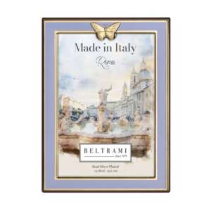 Beltrami Photo <b>Frame</b> <b>4x6</b> Real Silver Plated Made in Italy Roma Decorative Wall Art - Product Image 1
