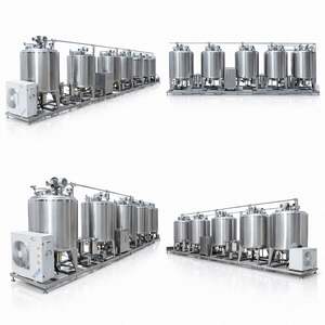 Fabricants industriels de produits laitiers/laitiers transformateurs : Machine à yaourt aux fruits de 100 L pour la production de yaourt - Product Image 6