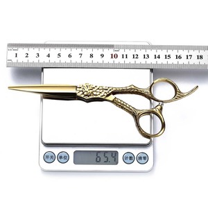 Hairdressing Scissors Set 6 Inch Gold Flat Shears Thinning Shears For Haircut Styling Tools - Product Image 2