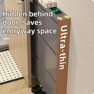 Modern 3 Drawer <b>Shoe</b> Rack Plastic Freestanding Space Saving Entryway <b>Storage</b> Cabinet Minimalist Design Home Furniture - Product Image 2