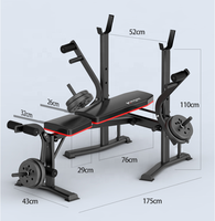 Banc de musculation pliable de musculation professionnelle