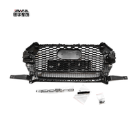 Grille de calandre avant de voiture Yinhua, vente chaude, 16-18 Q3, maille nid d'abeille noire, logo sélectionnable