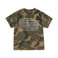 T-shirts graphiques à manches longues camouflage Cleanfit American High Street pour hommes et femmes, coupe oversize personnalisée