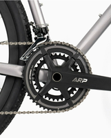 Vélo de gravier en aluminium avec fourche rigide en carbone, 24 vitesses, freins à disque hydrauliques, 700*50C, axe traversant