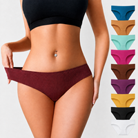 Culottes pour femmes confortables en coton côtelé extensible, taille basse, couvrantes, antibactériennes, écologiques, pour un usage quotidien décontracté
