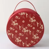 Boîte cadeau cylindrique rigide en papier de qualité supérieure avec poignée en corde, logo personnalisé, emballage de luxe pour fleurs, boîte tube pour mariage