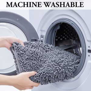 2025 Thiết Kế Mới Chất Lượng Tốt Xù Xì Tắm Mat Không Trượt Chenille Phòng Tắm Thảm Mat Với Chống-Trượt Ủng Hộ Phòng Tắm Sản Phẩm - Product Image 5