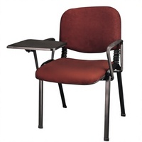 Chaise de bureau moderne avec tablette d'écriture, chaise confortable pour étudiants avec bloc-notes intégré