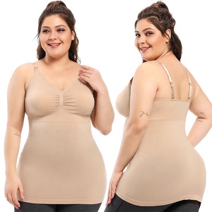Plus Size Breathable Breastfeeding <strong>Vest</strong> Nursing Maternity Camisole <strong>With</strong> <strong>Built</strong> <strong>in</strong> <strong>Bra</strong> for Women - Product Image 4