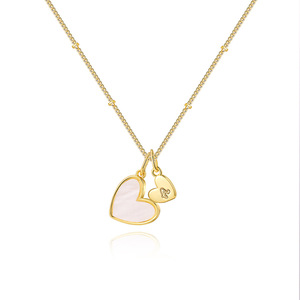 แฟชั่นใหม่ทอง18K ง่าย26ตัวอักษรฟองสร้อยคอสร้อยคอพร้อมจี้สร้อยคอชุบทอง18K - Product Image 4