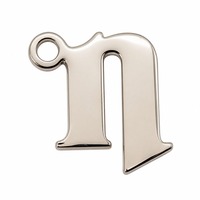 Plaque métallique élégante en alliage de zinc, pré-percée à coudre, avec logo personnalisé, finition brillante ou givrée, pour accessoires de tudung et hijab en Malaisie