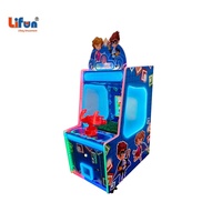 LIFUN Pistolet à eau en plastique compact, machine de tir à monnayeur pour enfants, modèle Marine Squad, distributeur de balles surprise en option