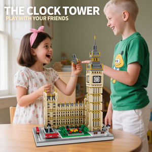 Новая 3D-модель всемирно известной архитектуры — часовая башня Биг Бен, 3599 деталей, конструктор из мелких блоков, сборная игрушка - Product Image 6