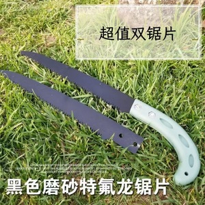 เลื่อยมือสำหรับงานไม้ ตัดต้นไม้ในสวน ใบมีดคู่ SK5 240 มม. ใช้ได้สองด้าน - Product Image 4