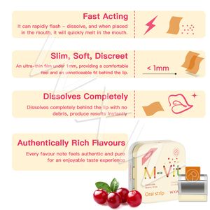 Multivitamine de haute qualité dissolvant les fines bandes orales santé immunitaire supplément de vitamine pour adultes gommeux bonbons forme posologique - Product Image 6