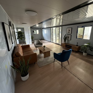 Maison conteneur extensible de luxe de 40 pieds : Villa préfabriquée contemporaine de 2 à 3 chambres, maison mobile moderne en bois et acier - Product Image 5