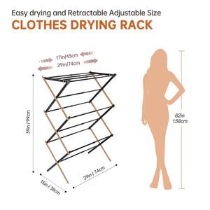Porte-vêtements extensible en métal DB, double niveau, pliable, pour intérieur et extérieur, séchoir à linge, porte-serviettes, organisateur de rangement pour la lessive - Product Image 5