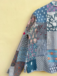 แจ็คเก็ตผ้าฝ้ายสำหรับผู้หญิง, เสื้อโค้ทสไตล์โบฮีเมียนสำหรับฤดูหนาวพิมพ์ลาย - Product Image 6