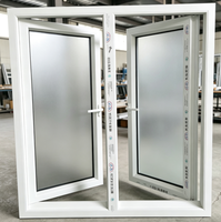 Ventana Abatible de PVC Moderna Personalizada, Resistente a Huracanes, con Aislamiento Térmico, Doble Acristalamiento Laminado, Calificada por Energy Star