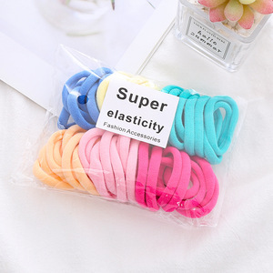 Élastiques à cheveux colorés en caoutchouc coréen pour filles, bandeaux élastiques pour femmes - Product Image 5