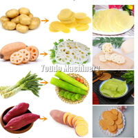 Mesin Pemotong Sayur & Buah Multifungsi Otomatis untuk Keripik Ubi Tipis 220V Kondisi Baru