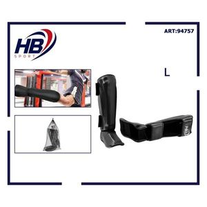 Protège-tibias HB SPORT en cuir PU durable pour la boxe et l'entraînement en arts martiaux - Product Image 3
