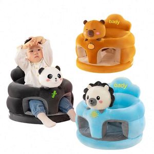 Sofá Infantil de Peluche con Respaldo Antideslizante para Bebés, para Practicar Sentarse, Relleno de Algodón PP, Ajustable - Product Image 1