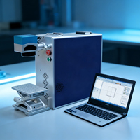 Machine de marquage laser à fibre portable pour métal, plastique, bijoux – Haute précision, déplacement facile, vitesse de marquage rapide, compatible DXF/AI/DST, gravure profonde