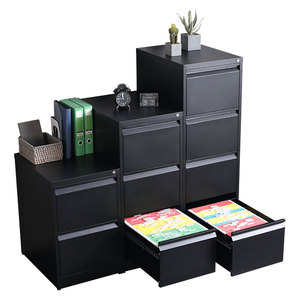 Archivador Vertical Moderno con Cerradura de Llave, Estructura de Acero KD, Cuatro Cajones Ajustables, Ecológico, para Oficina en Casa, Escuela, Hospital - Product Image 3