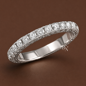 Bague de mariage élégante en or plaqué 14 carats avec diamant de laboratoire Elite pour femme, 4 carats, 5,5 mm de large, qualité supérieure - Product Image 2