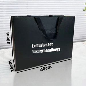 Solución de Empaque para Comercio Electrónico, Caja de Empaque Plegable Negra, Bolsas de Regalo de Papel para Bolsos, Cinturones y Accesorios de Lujo - Product Image 1