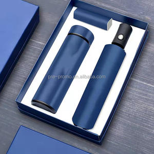 مجموعة هدايا مخصصة للبيع بالجملة <span class=keywords><strong>3</strong></span> في 1 ترمس مظلة 10000mAh بنك طاقة فاخر مناسب للشركات والأعمال - Product Image 1