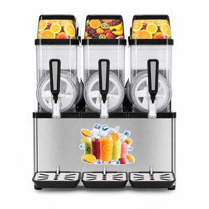 Machine à slush commerciale à trois réservoirs 36L 220V 1.2kW R290, distributeur de boissons glacées pour café, restaurant, épicerie - Product Image 1