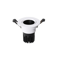 Les projecteurs de plafond légers enfoncés par Dimmable de haute qualité chauffent la couleur blanche 7w 25 watts Chrome réglable ont mené la tache Downlight