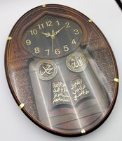 Jam Dinding Oval Muslim Modern Ukuran Besar Dekorasi Ruang Tamu Rumah Kualitas Bagus Harga Promosi Hadiah Barang Laris