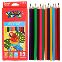 Coffret de crayons de couleur HB Mini, couleur unie, portables, en bois, estampés à chaud, lisses, pour enfants, voyage, dessin, école, art
