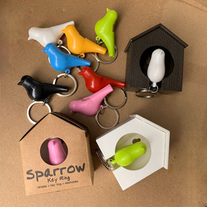 <span class=keywords><strong>Porte</strong></span>-clés organisateur en forme de nichoir à oiseaux avec sifflet, <span class=keywords><strong>porte</strong></span>-clés moineau - Product Image 5
